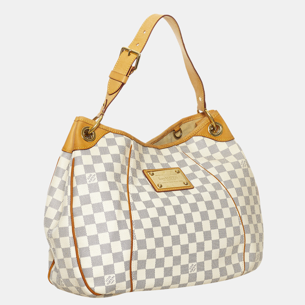 

Louis Vuitton White Damier Azur Galliera PM