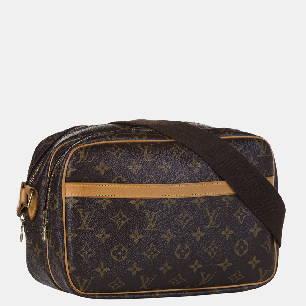 

Louis Vuitton Brown Monogram Reporter PM