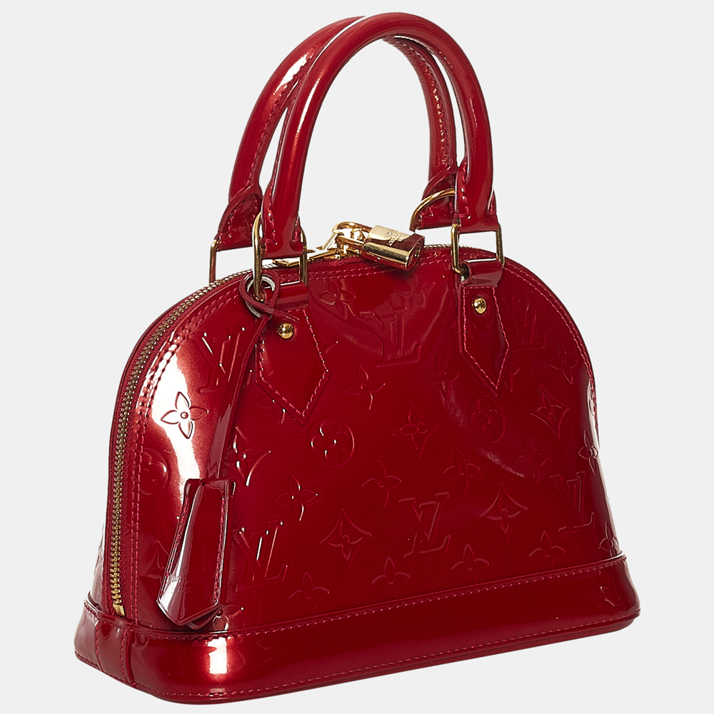 

Louis Vuitton Red Vernis Alma BB