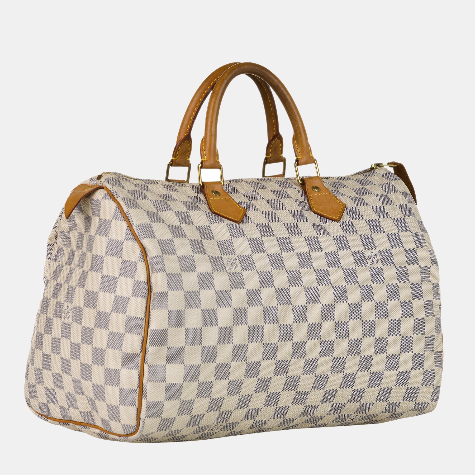 

Louis Vuitton Blue/White Damier Azur Speedy 35
