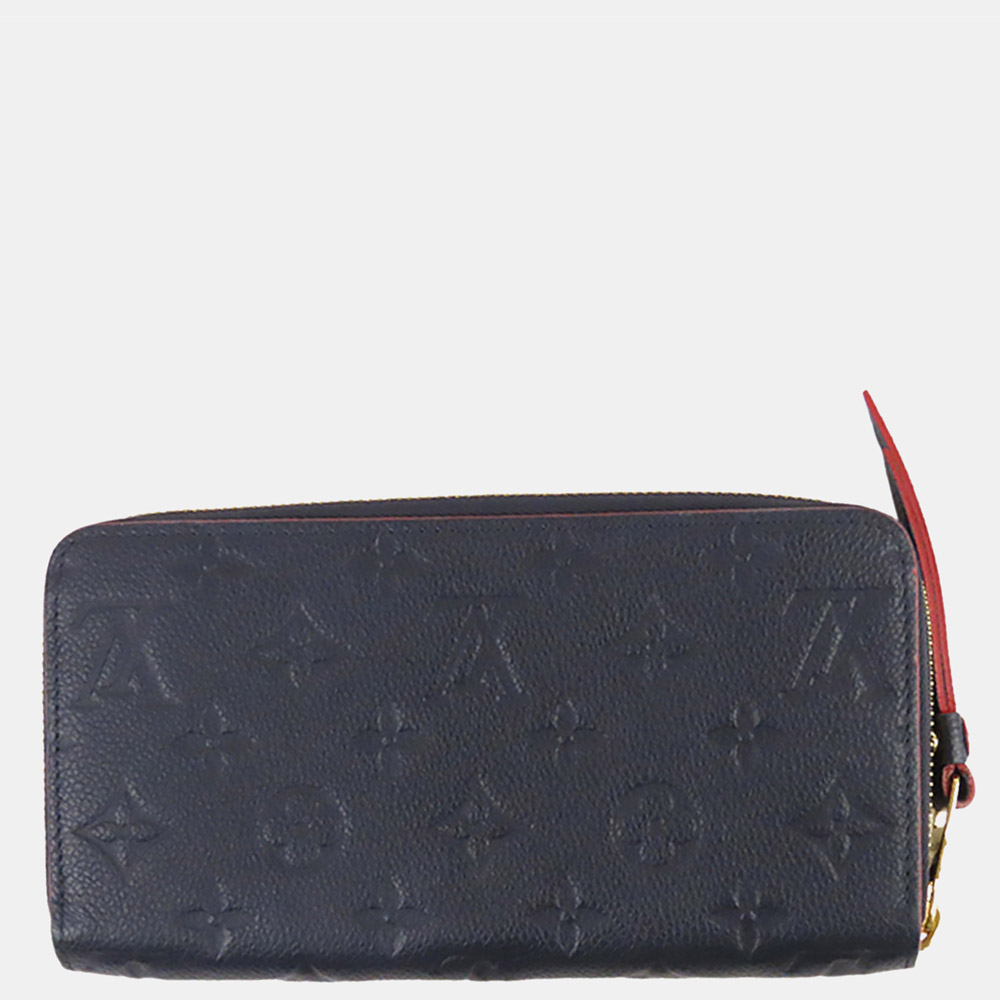 

Louis Vuitton Blue Monogram Empreinte Zippy Long Wallet