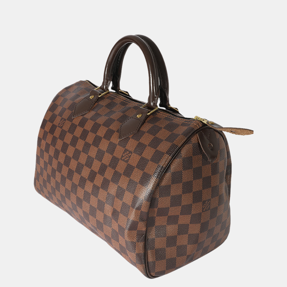 

Louis Vuitton Damier Ebene Canvas Speedy 30 Bag, Brown