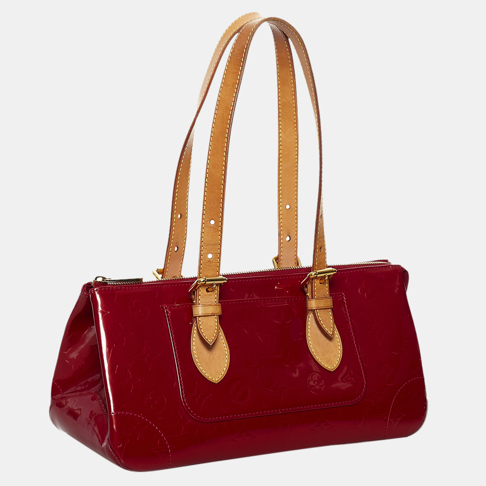 

Louis Vuitton Brown/Red Vernis Rosewood