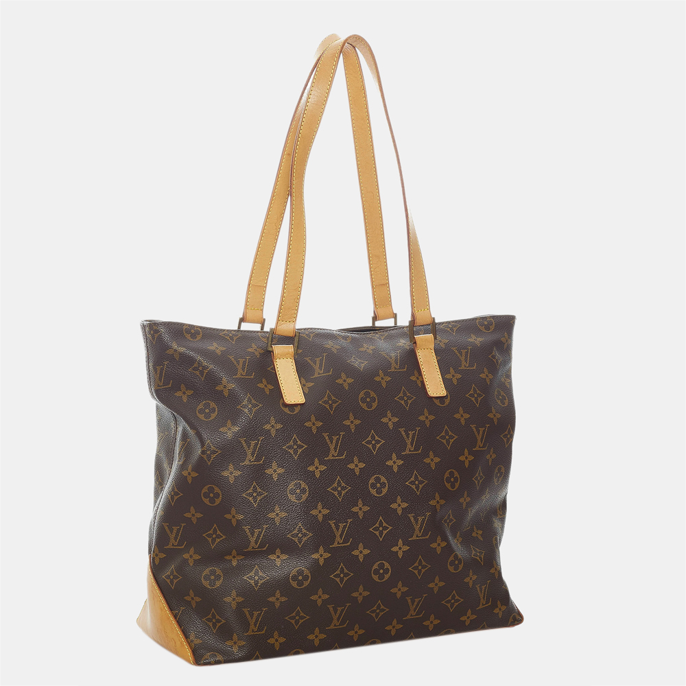 

Louis Vuitton Brown Monogram Cabas Mezzo