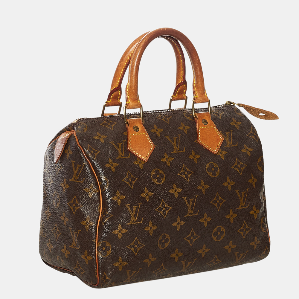 

Louis Vuitton Brown Monogram Speedy 25