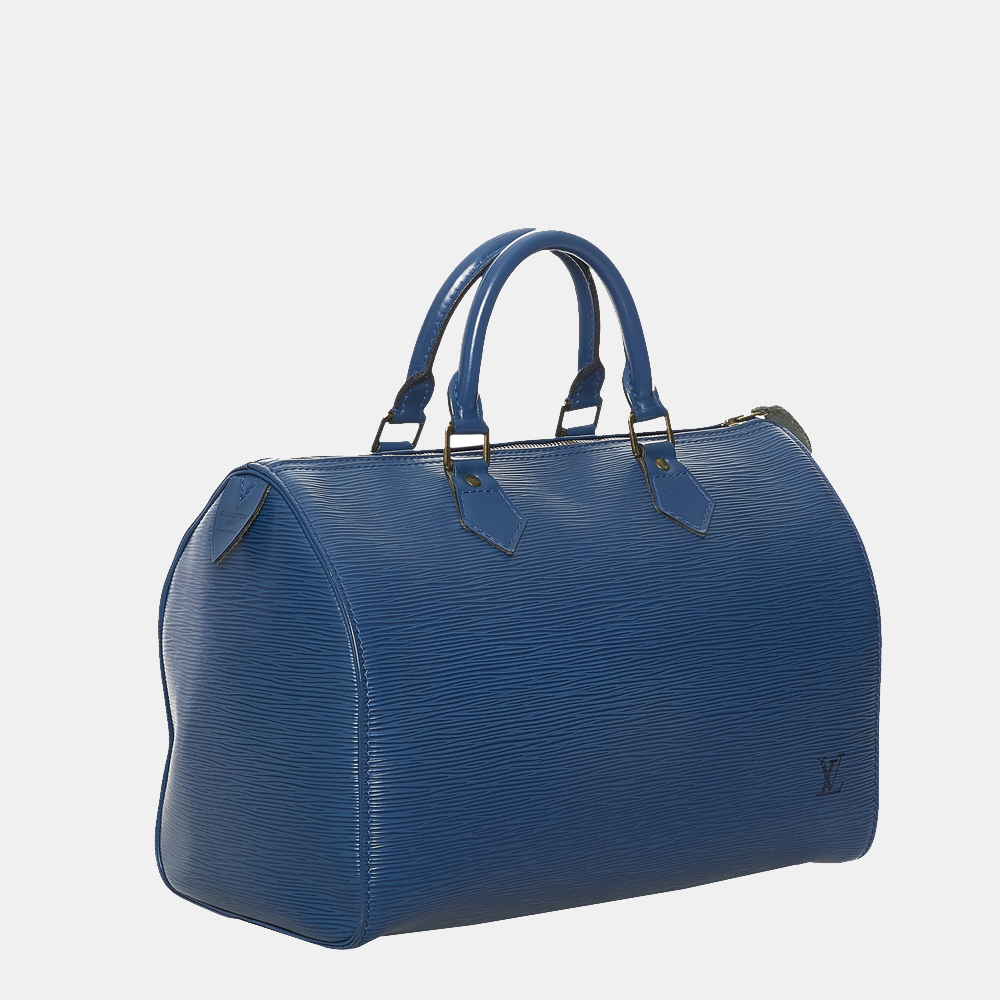 

Louis Vuitton Blue Epi Speedy 30