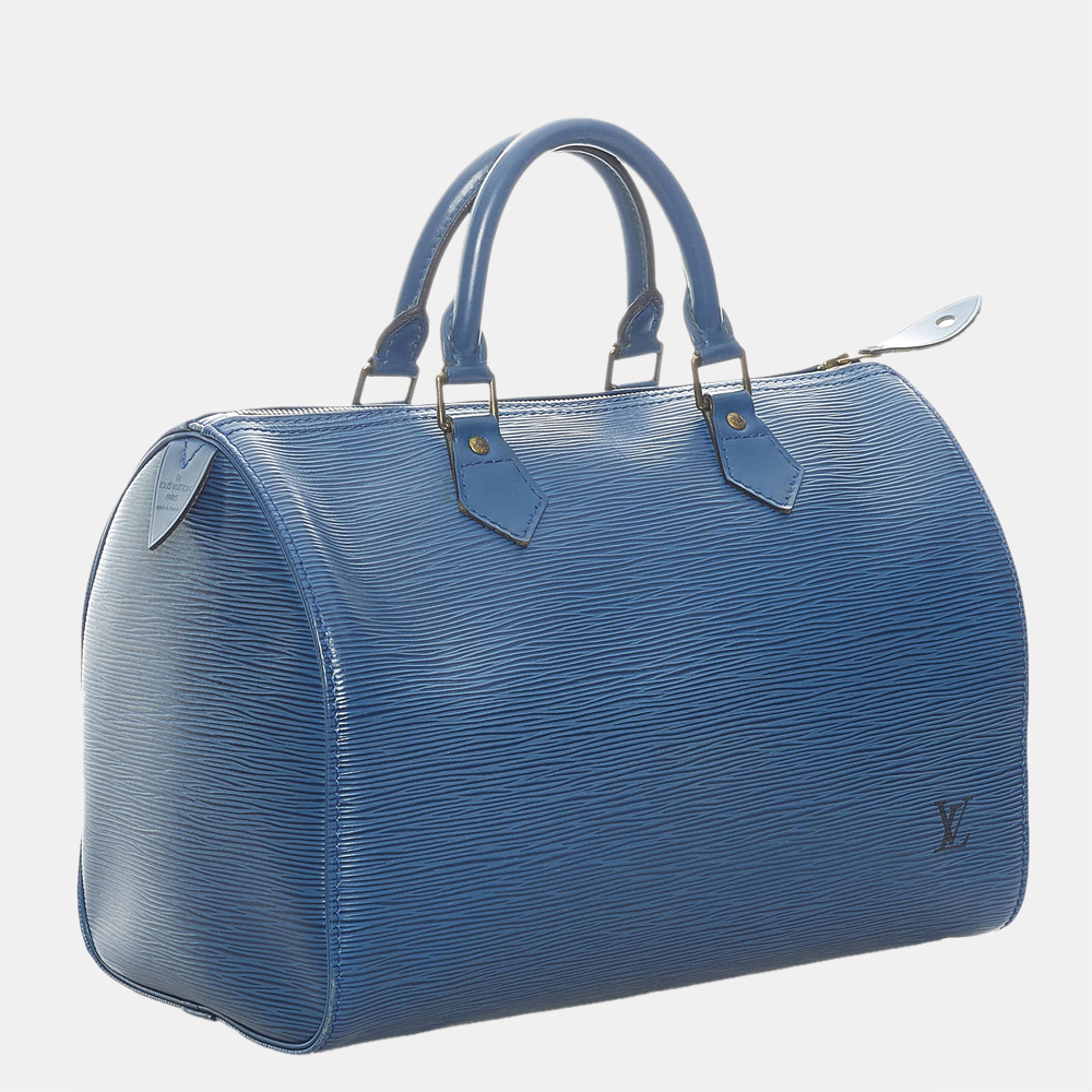 

Louis Vuitton Blue Epi Speedy 30