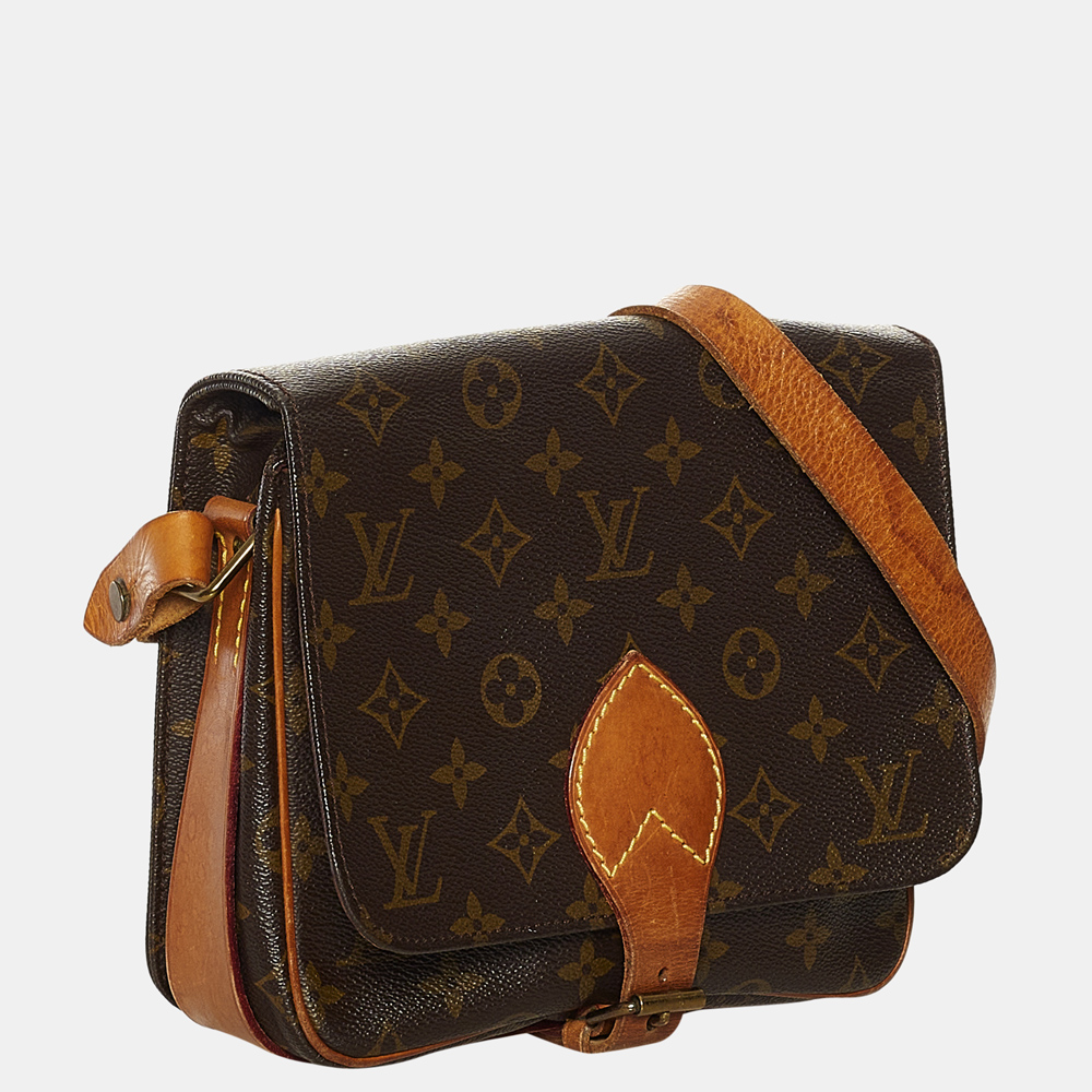 

Louis Vuitton Brown Monogram Cartouchiere MM