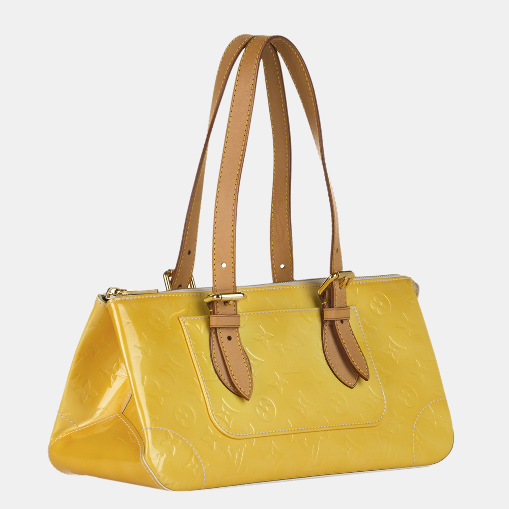 

Louis Vuitton Yellow Vernis Rosewood