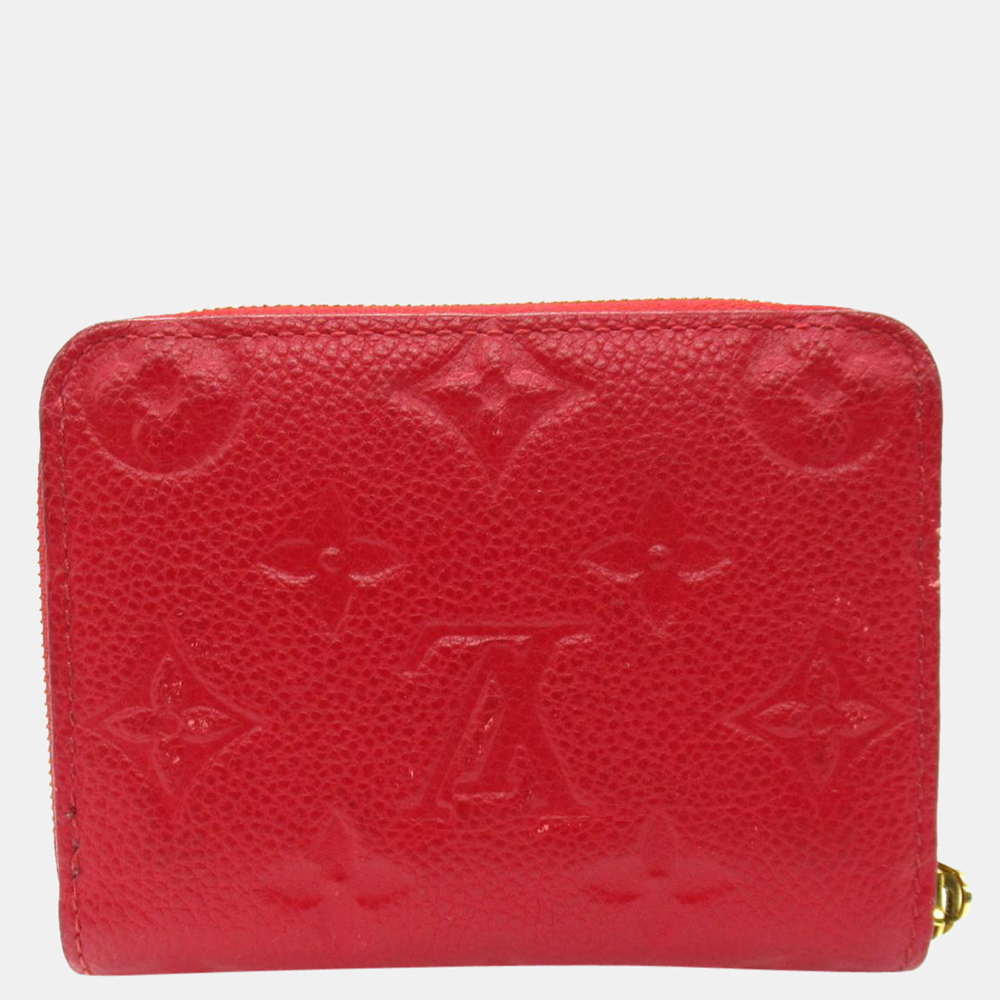 

Louis Vuitton Red Monogram Empreinte Zippy Coin Purse