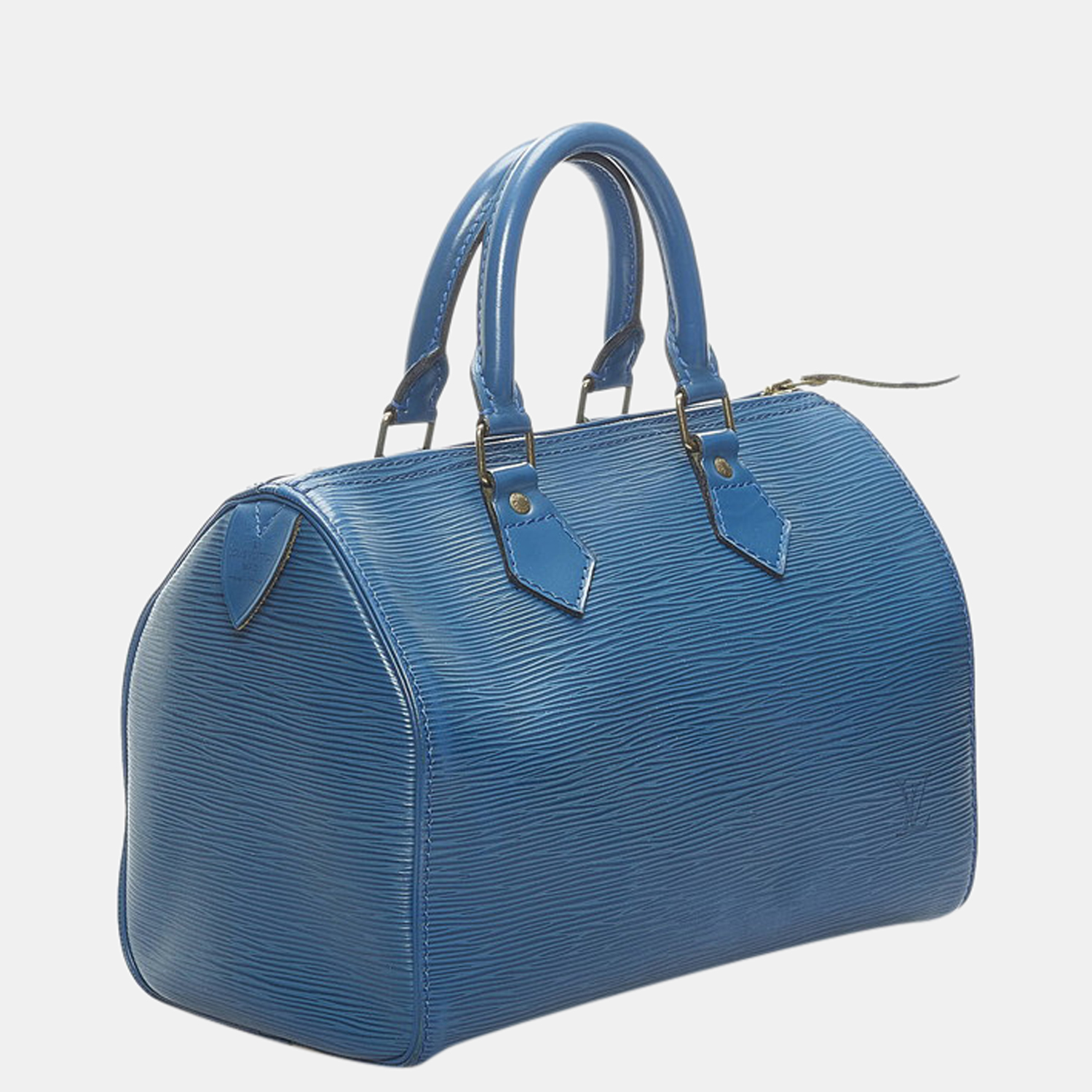 

Louis Vuitton Blue Epi Leather Speedy 25 Satchel Bag