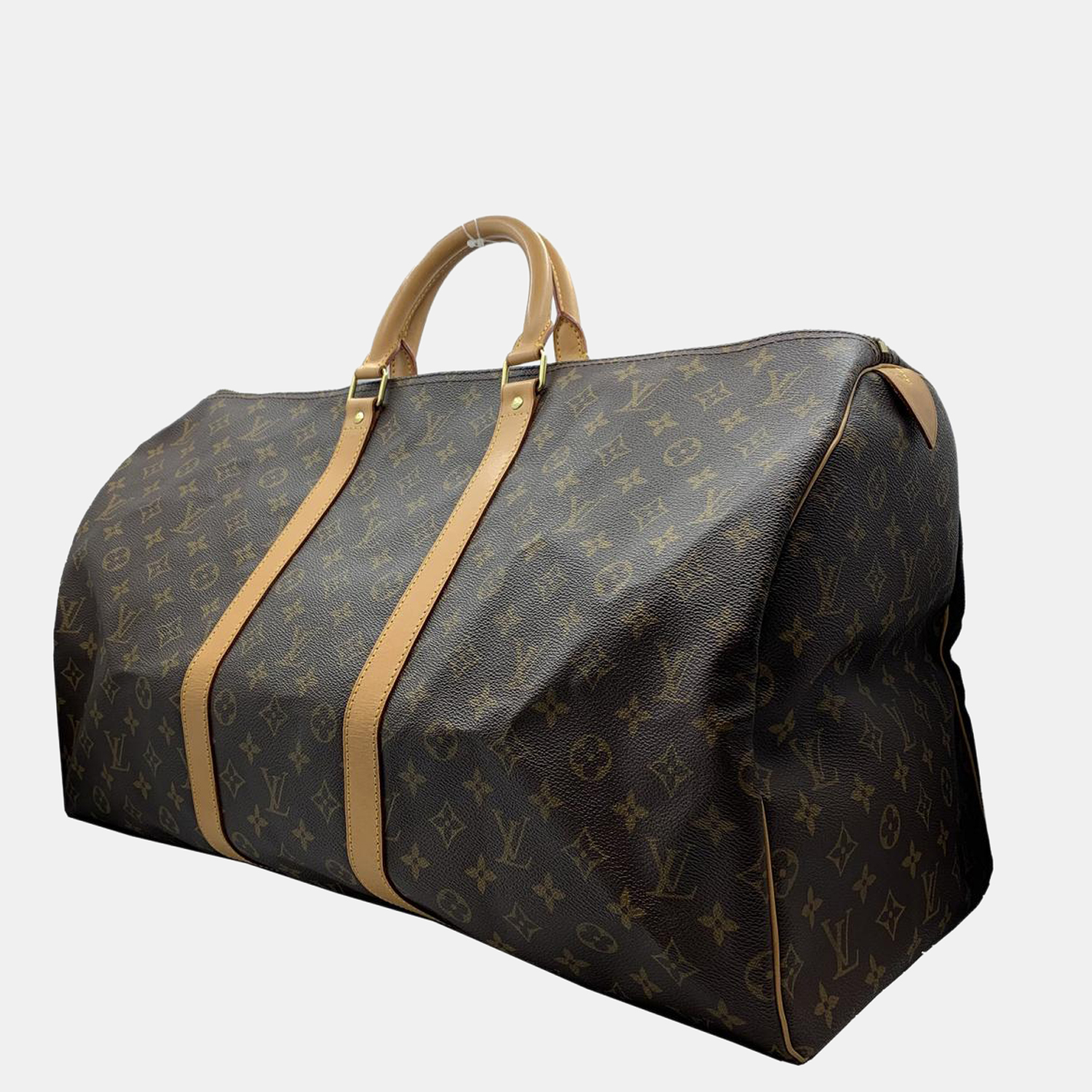 

Louis Vuitton Brown Monogram Canvas Keepall 55 Duffel Bag