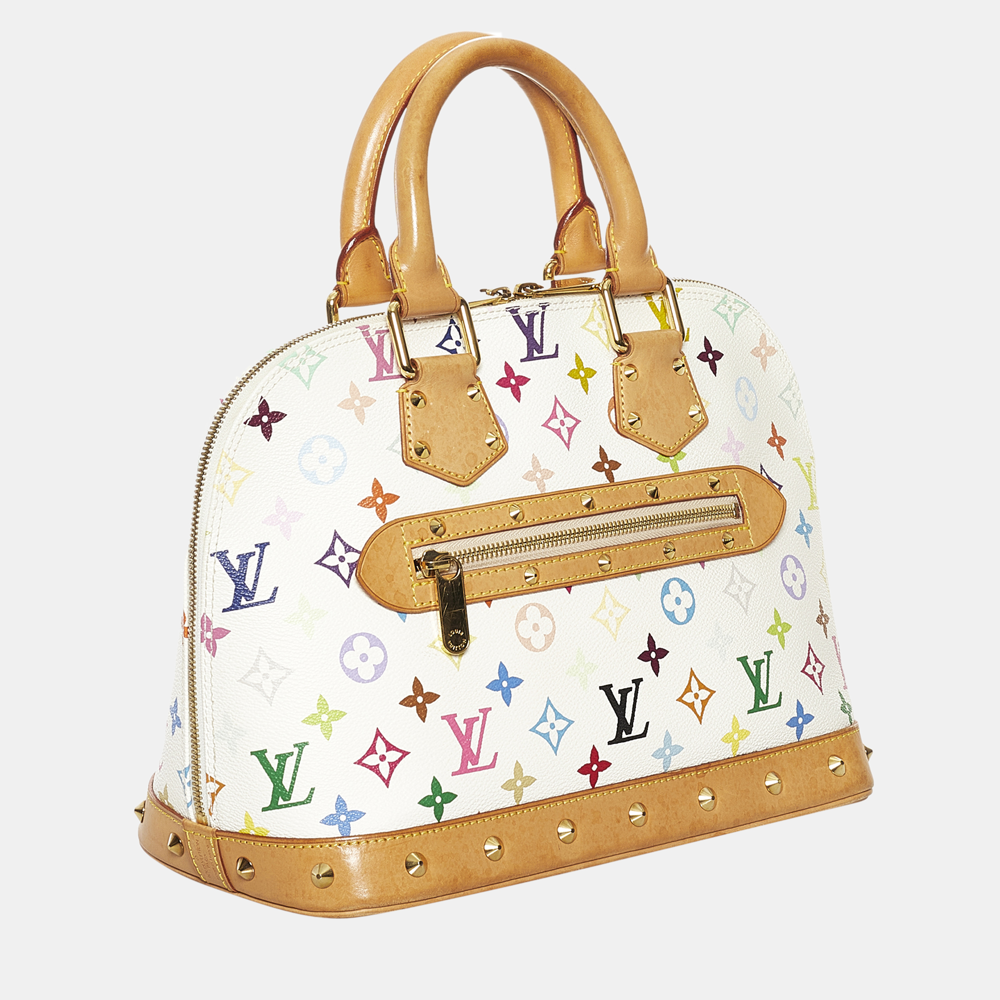 

Louis Vuitton White Monogram Multicolore Alma PM