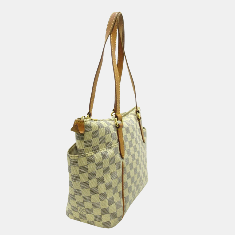 

Louis Vuitton White Damier Azur Totally PM