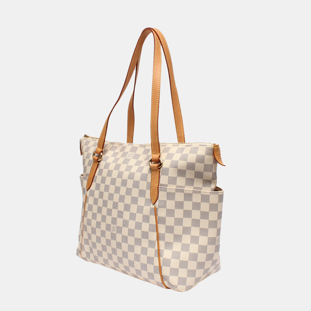 

Louis Vuitton White Damier Azur Totally MM Bag