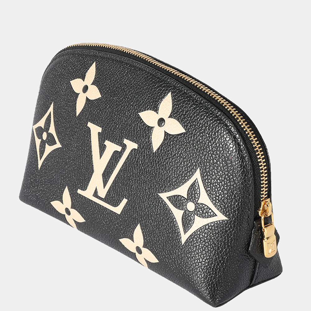 

Louis Vuitton Black & Beige Monogram Empreinte Pochette Clutch