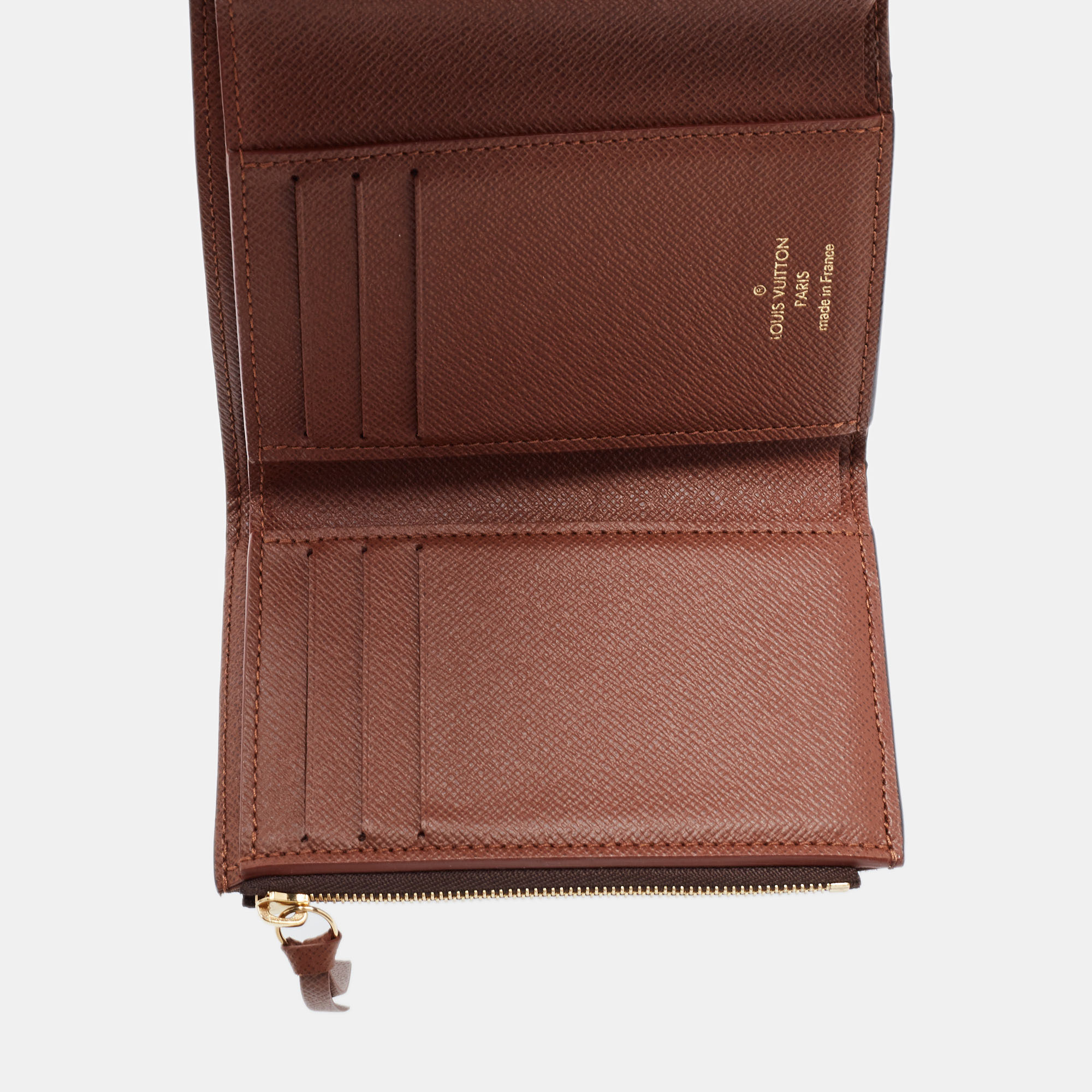 

Louis Vuitton Monogram Canvas Victorine Compact Wallet, Brown