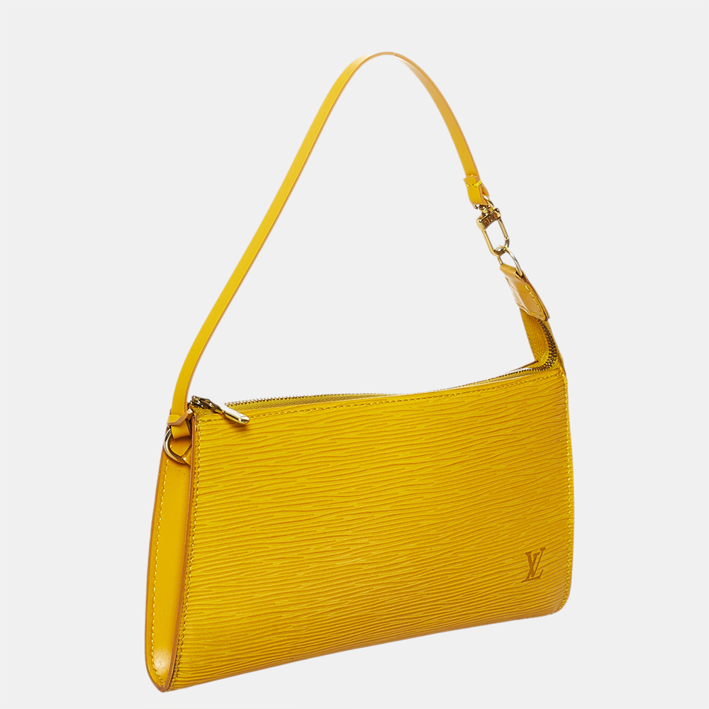 

Louis Vuitton Yellow Epi Pochette Accessoires