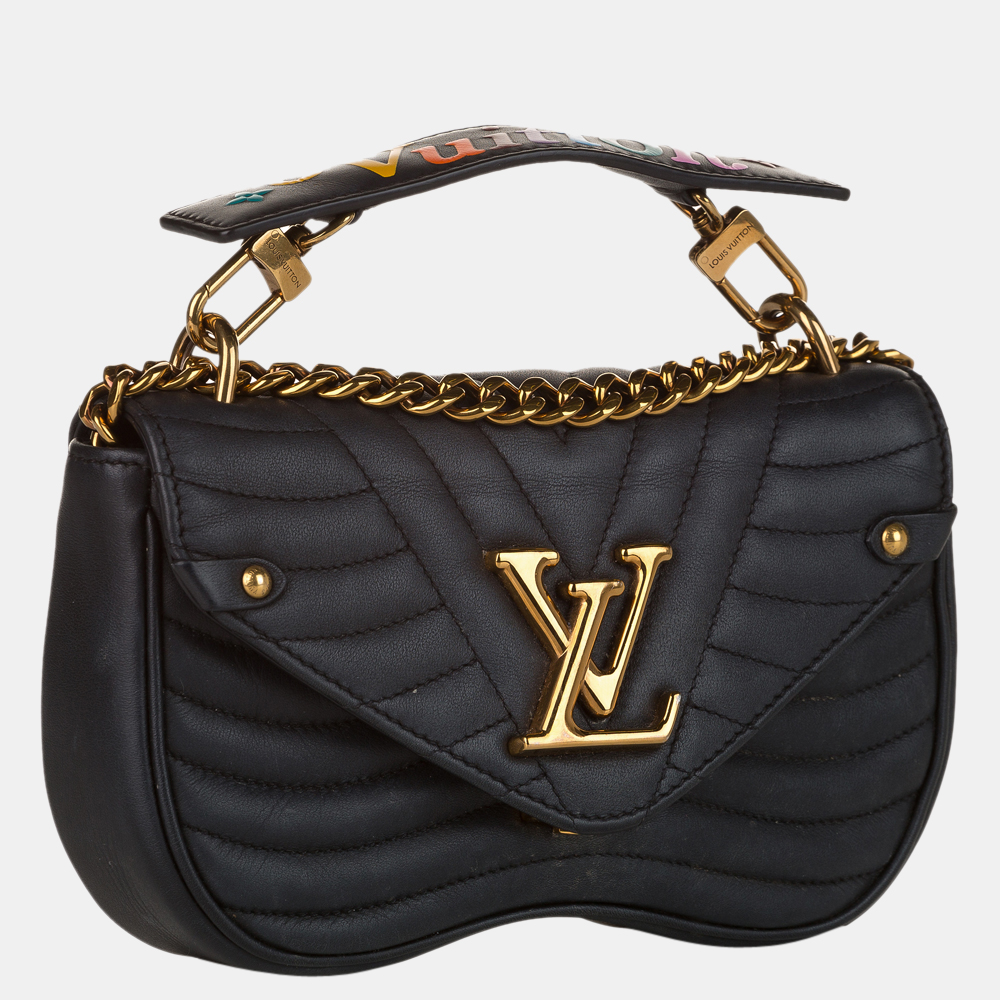 

Louis Vuitton Black New Wave Love Lock Chain Bag PM