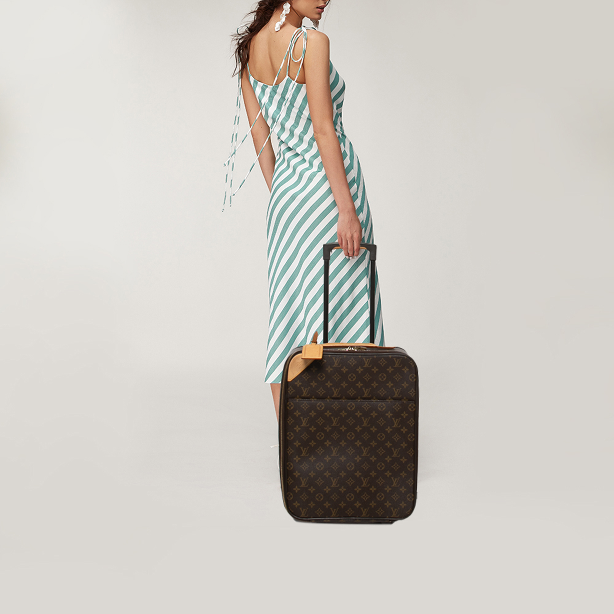 

Louis Vuitton Monogram Canvas Pegase 45 Luggage, Brown