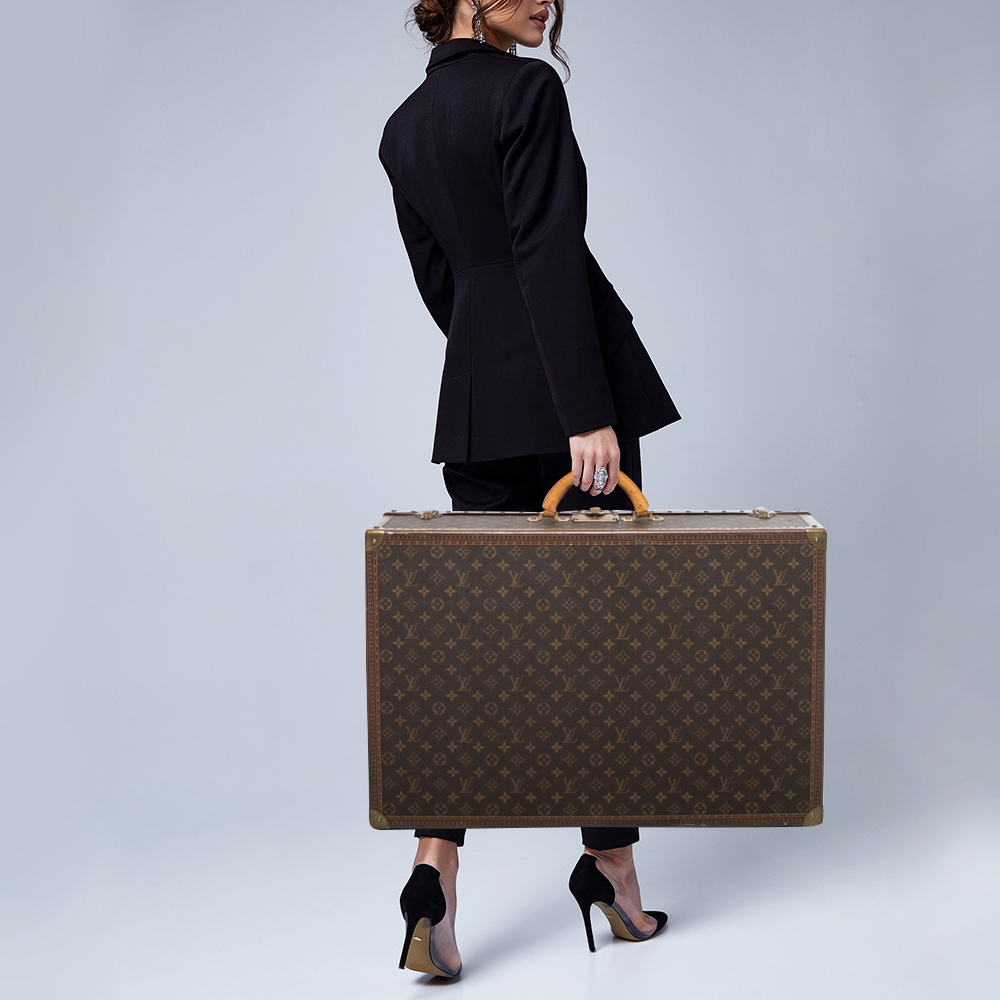 

Louis Vuitton Monogram Canvas Alzer 70 Suitcase, Brown