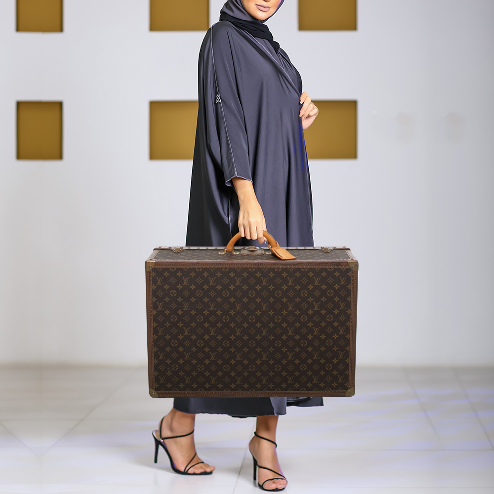 

Louis Vuitton Monogram Canvas Alzer 65 Suitcase, Brown