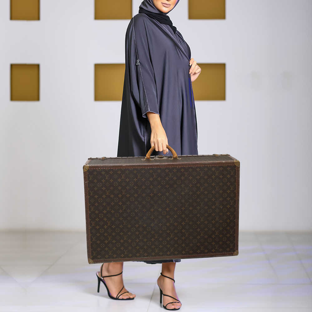 

Louis Vuitton Monogram Canvas Alzer 80 Suitcase, Brown