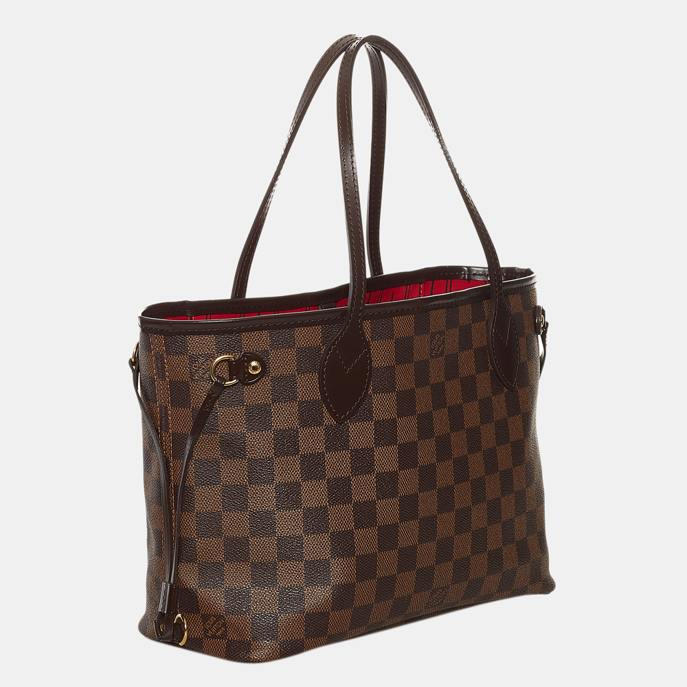

Louis Vuitton Brown Damier Ebene Neverfull PM