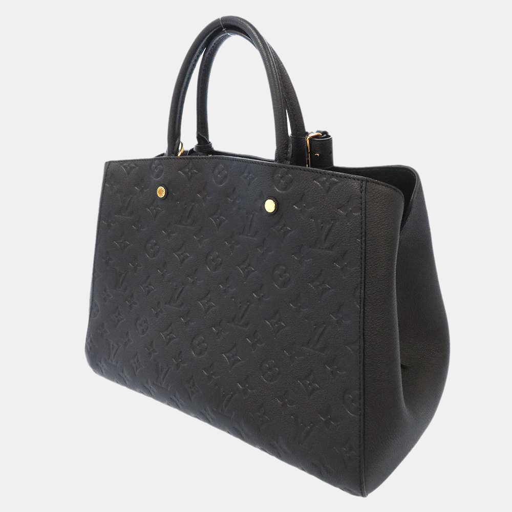 

Louis Vuitton Black Monogram Empreinte Leather Montaigne GM Bag