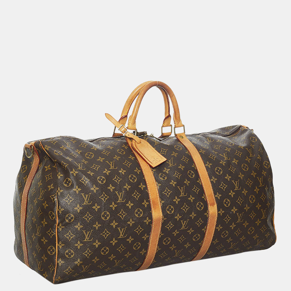 

Louis Vuitton Brown Monogram Canvas Keepall Bandouliere 60 Duffel Bag