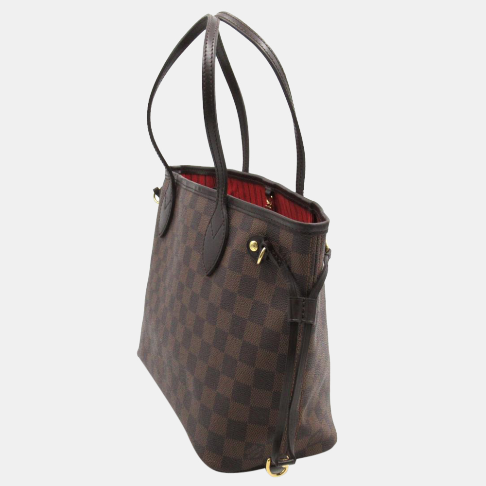 

Louis Vuitton Brown Damier Ebene Canvas Neverfull PM Tote Bag