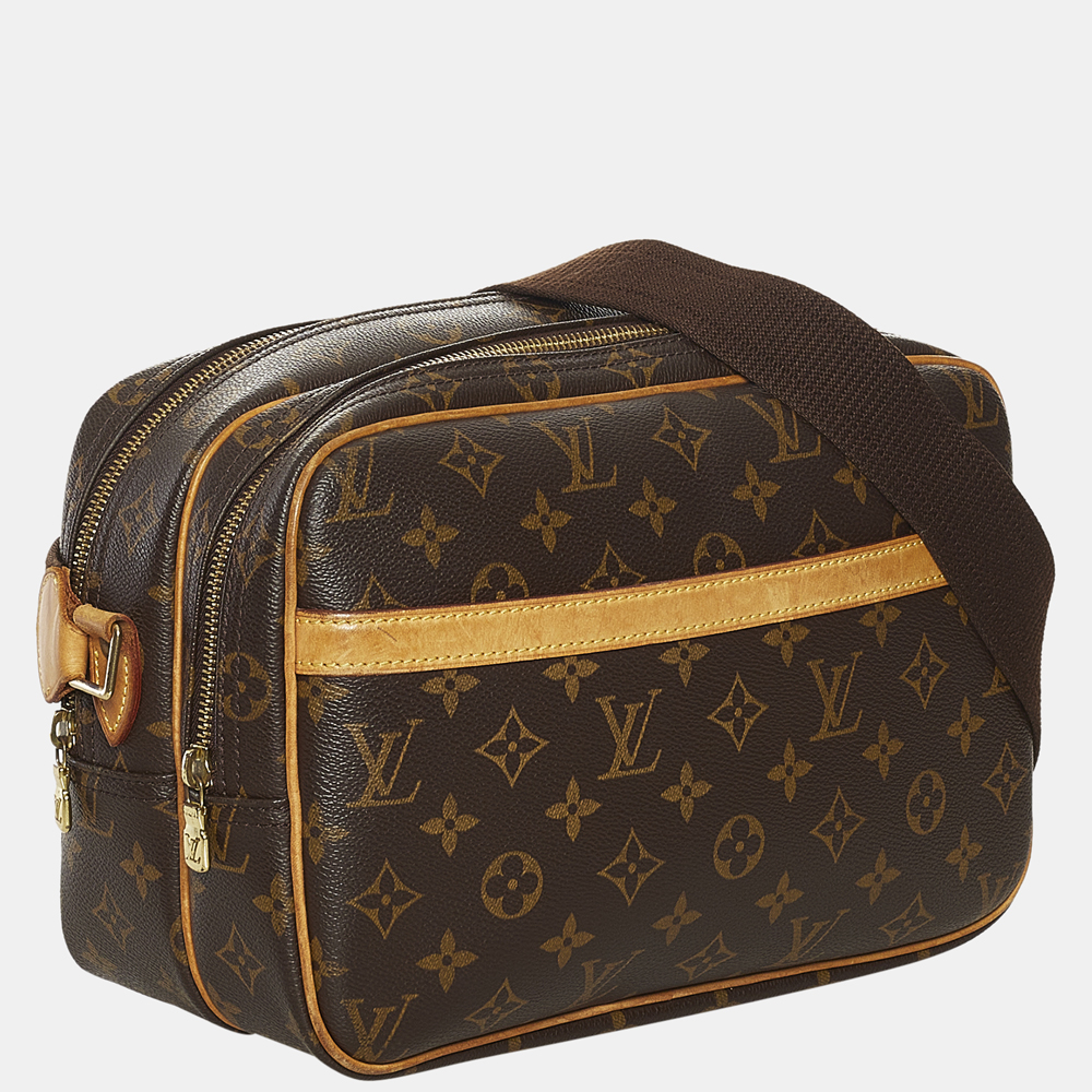 

Louis Vuitton Brown Monogram Reporter PM