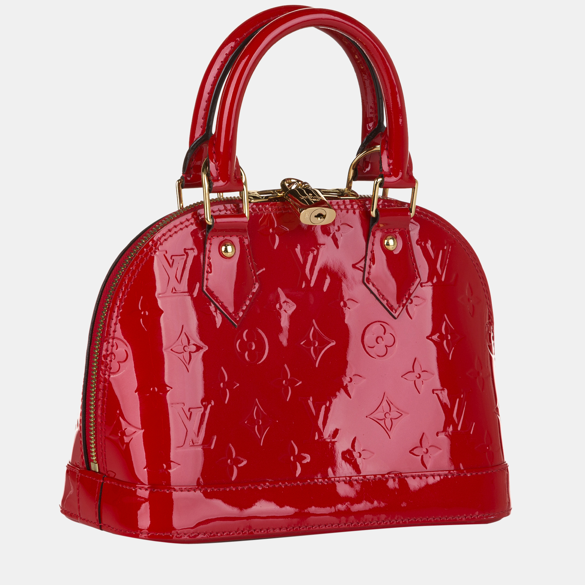 

Louis Vuitton Red Vernis Alma BB