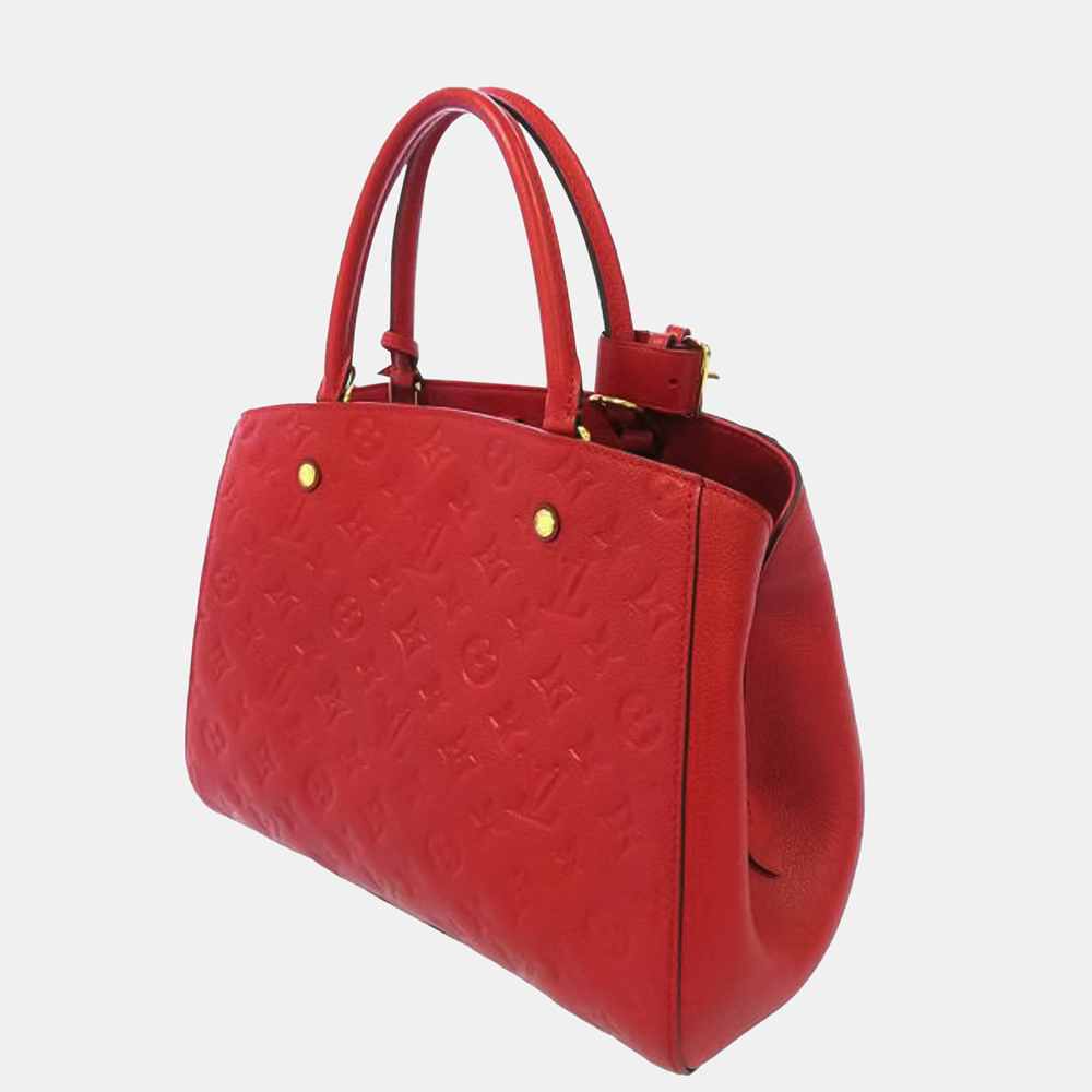 

Louis Vuitton Red Monogram Empreinte Montaigne
