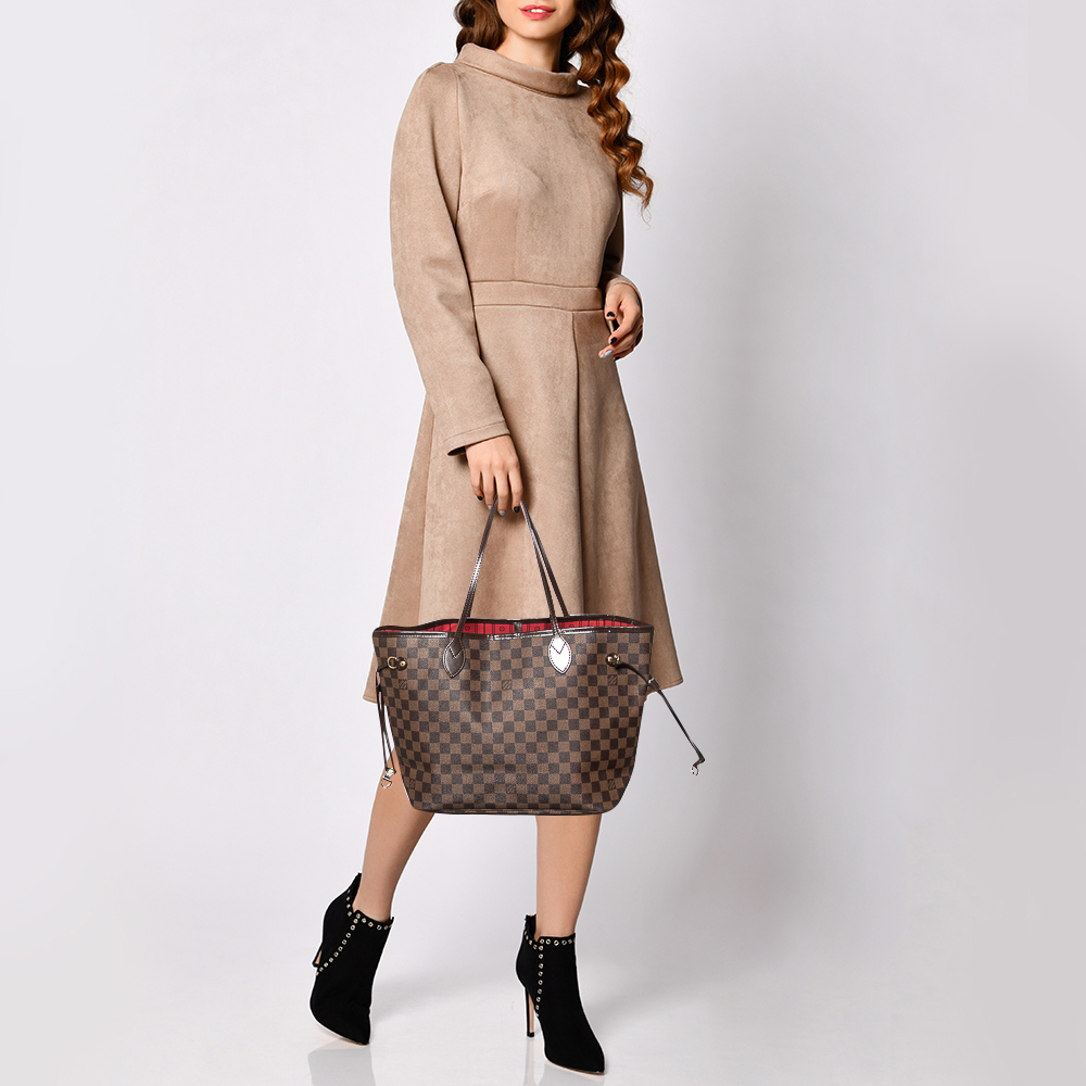 

Louis Vuitton Damier Ebene Canvas Neverfull MM Bag, Brown