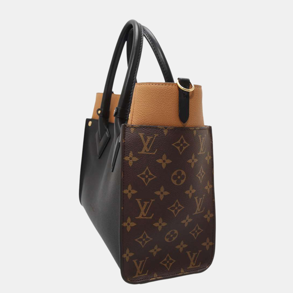 

Louis Vuitton Black Monogram Calf Leather On My Side Size MM Bag