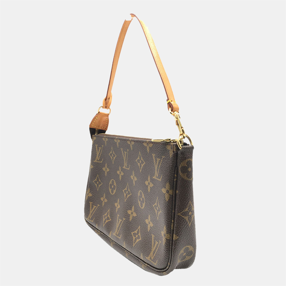 

Louis Vuitton Brown Monogram Canvas Pochette Accessoires Clutch Bag