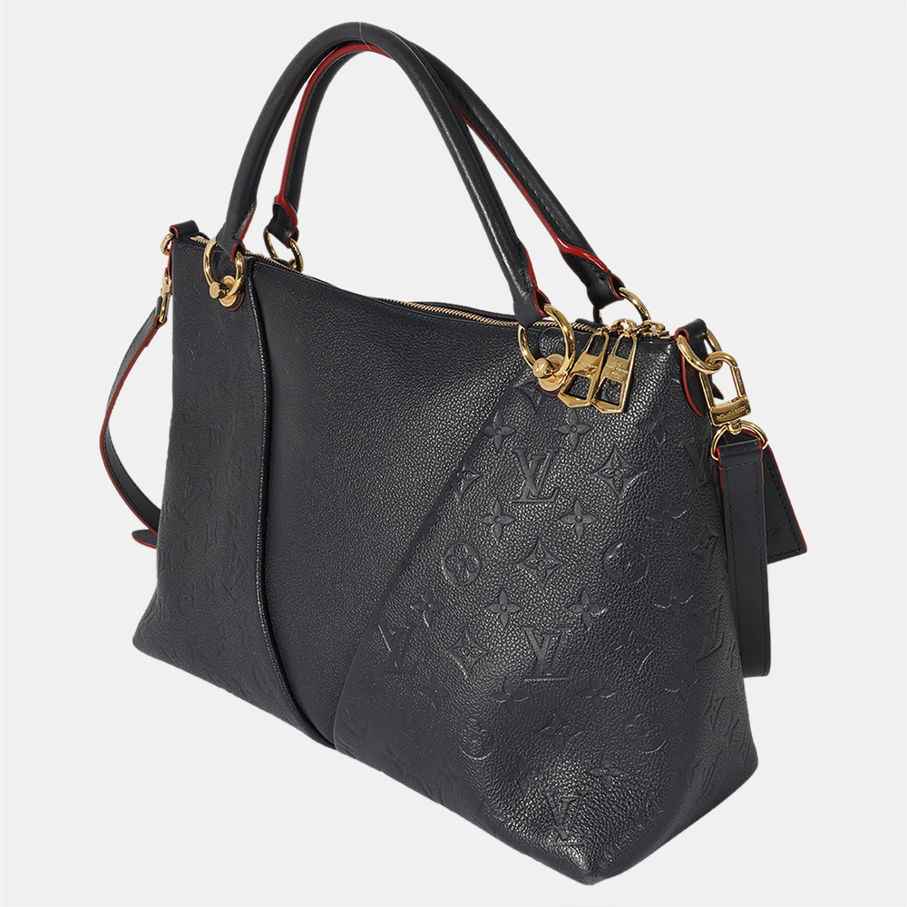 

Louis Vuitton Black Monogram Empreinte Leather MM V Tote Bag