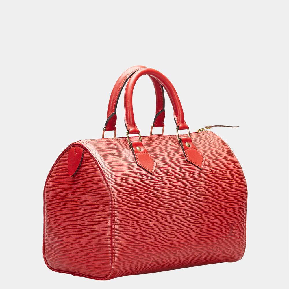 

Louis Vuitton Red Epi Speedy 25