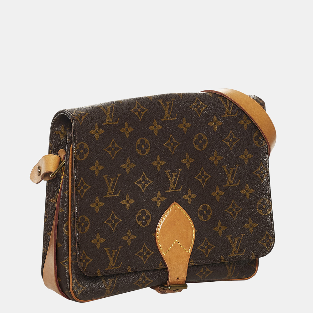 

Louis Vuitton Brown Monogram Cartouchiere GM