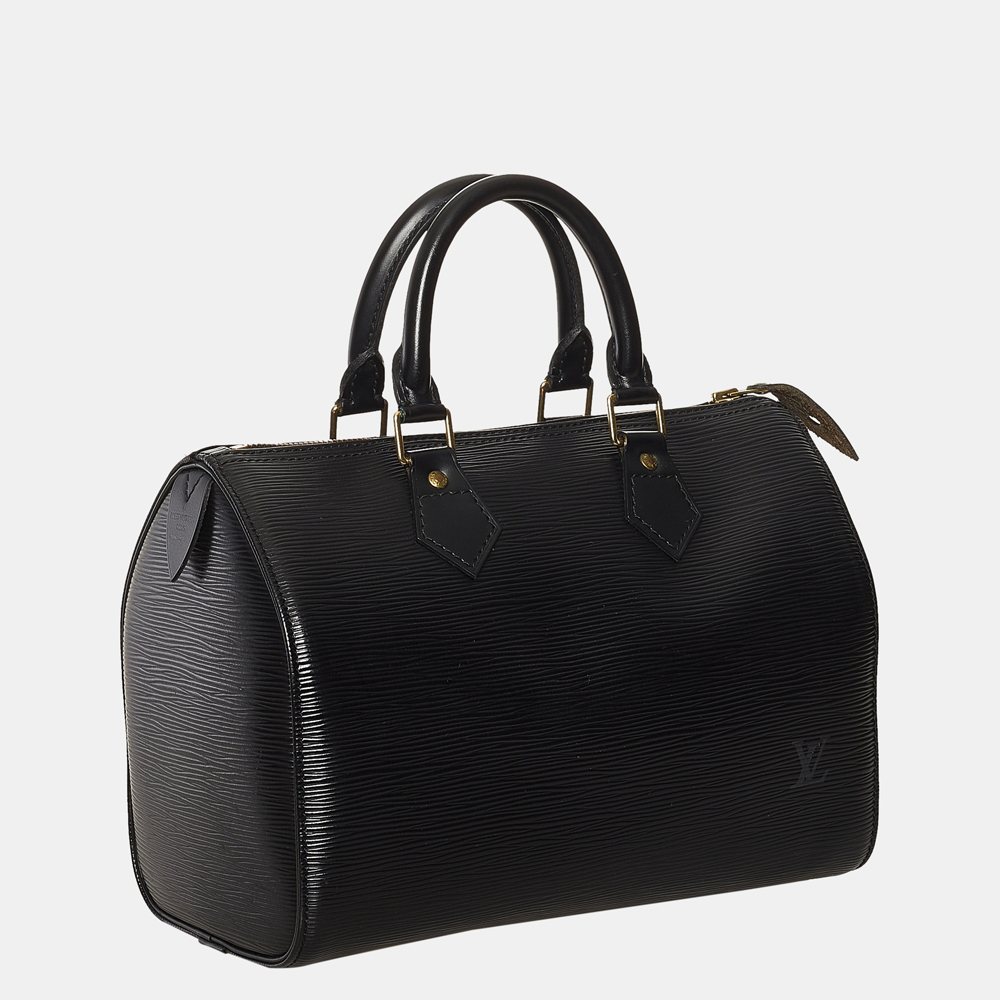 

Louis Vuitton Black Epi Speedy 25