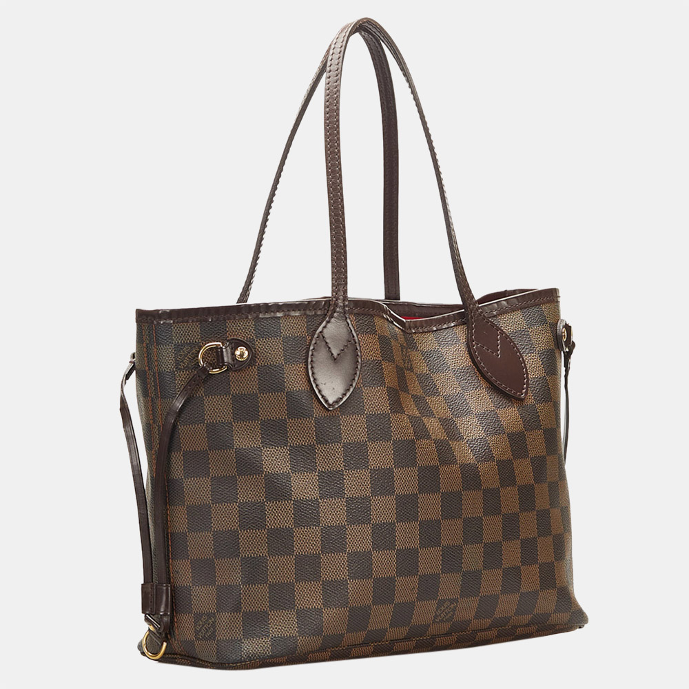 

Louis Vuitton Brown Damier Ebene Neverfull PM