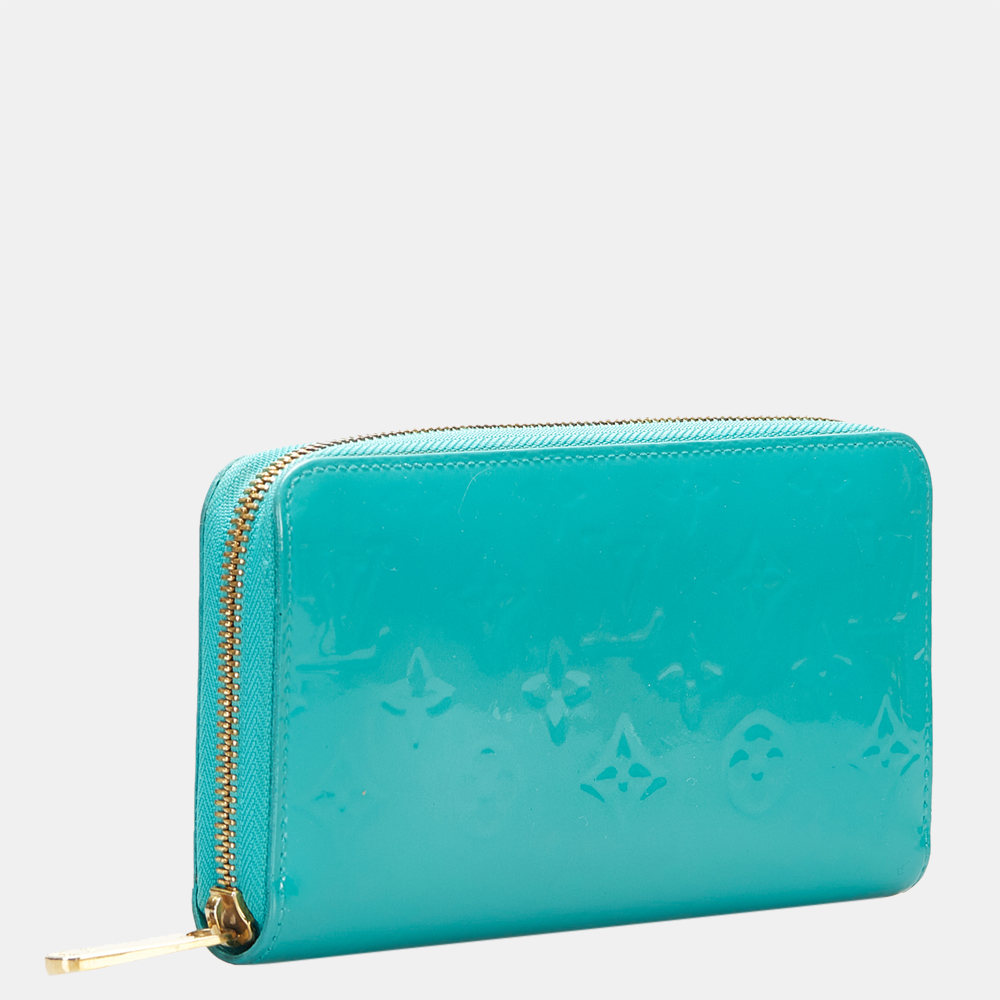 

Louis Vuitton Blue Monogram Vernis Zippy Wallet