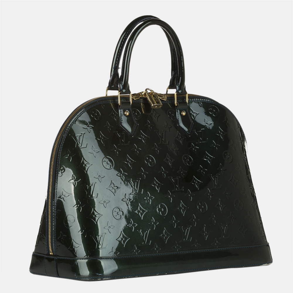 

Louis Vuitton Green Vernis Alma GM