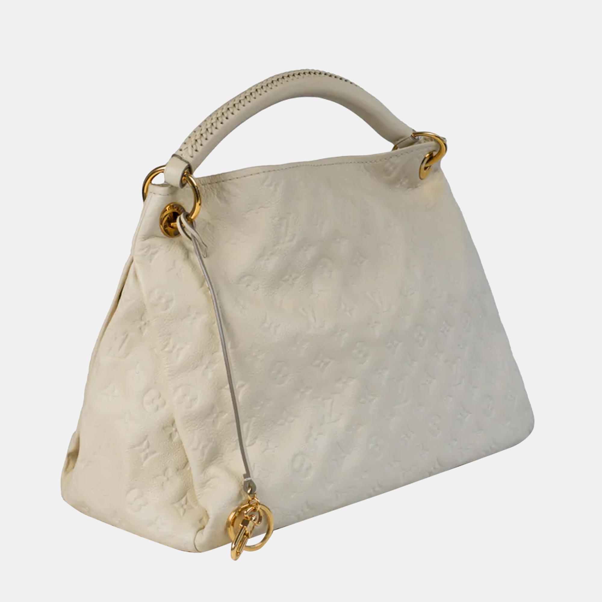 

Louis Vuitton Artsy Handbag in White Leather