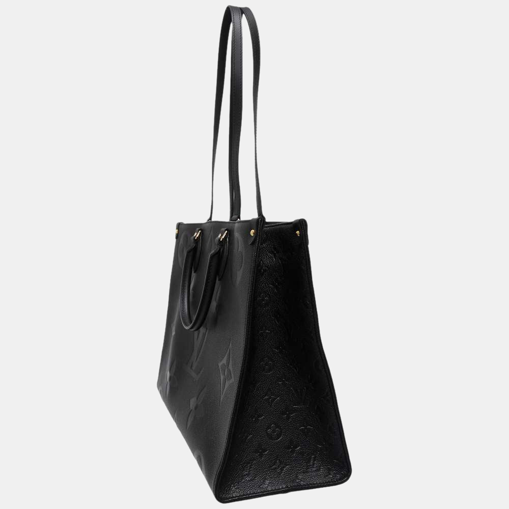 

Louis Vuitton Black Monogram Giant Empreinte Leather Onthego GM Tote Bag