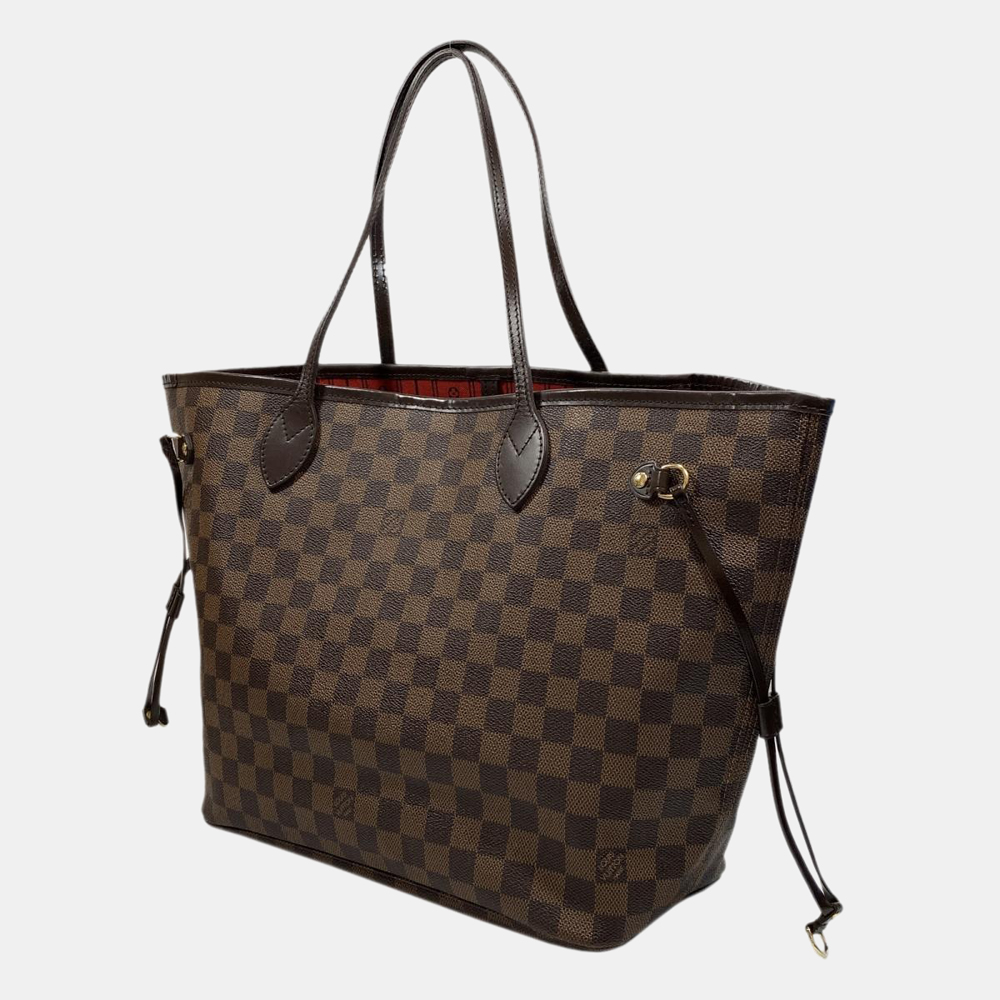 

Louis Vuitton Brown Damier Ebene Canvas Neverfull MM Tote Bag