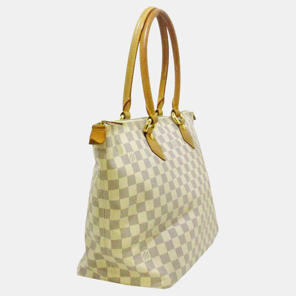 

Louis Vuitton White Damier Azur Saleya MM