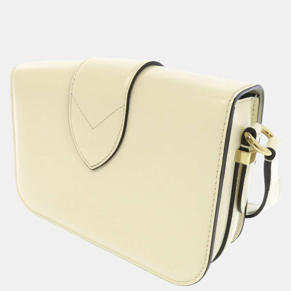 

Louis Vuitton Cream Leather LV Pont  Bag