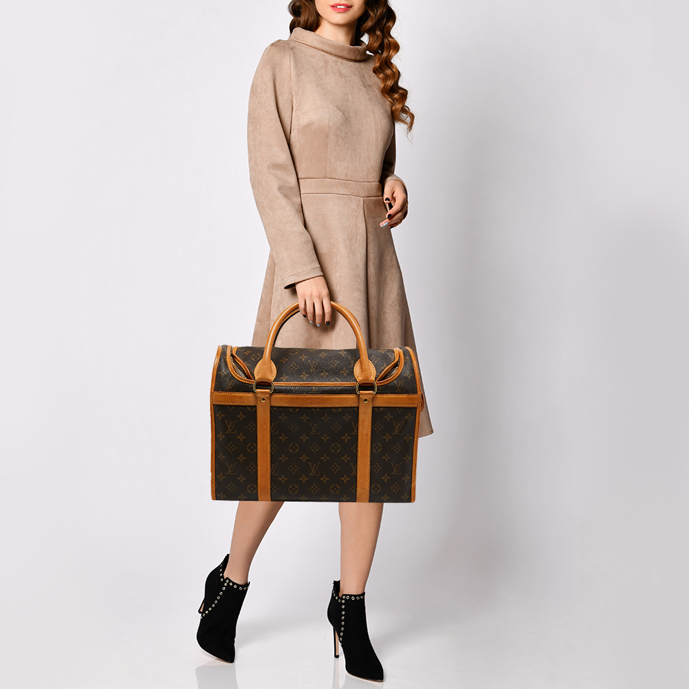 

Louis Vuitton Monogram Canvas Dog Carrier 40, Brown